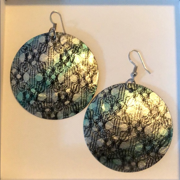 Jewelry - Circle Medallion Dangle Earrings